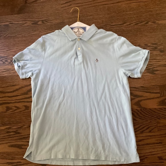 Men’s Original Penguin light blue polo shirt size L - Picture 1 of 1
